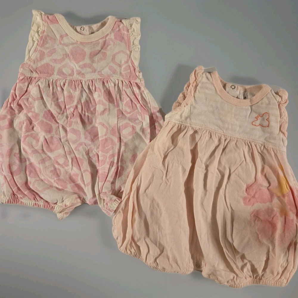 Burt's Bees Baby Size 6-9 months‎ Adorable One Piece Pink Summer Romper